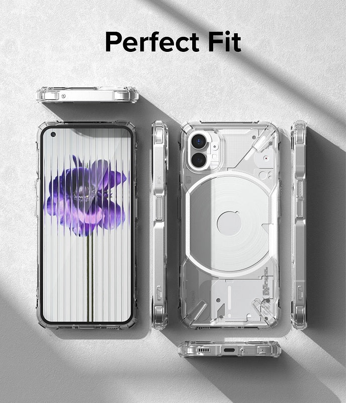 Perfect fit case for Nothing Phone 1 Fusion Clear