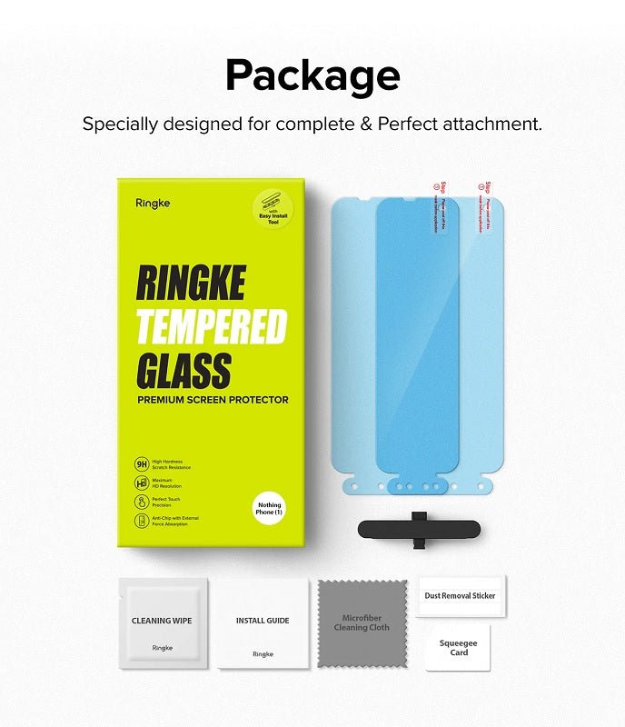 Nothing Phone 1 Glass Protector With Installation 2 Pack By Ringke