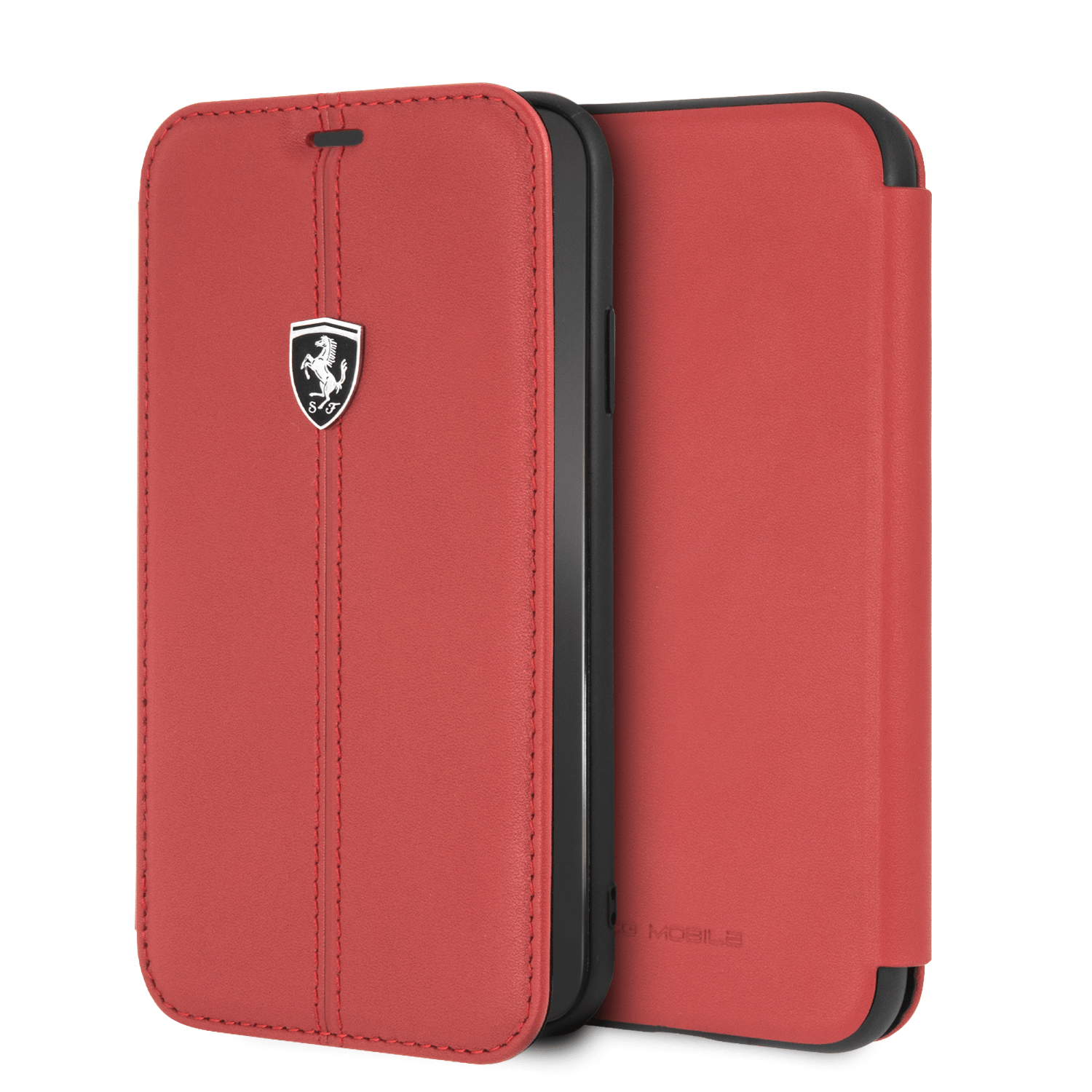 Official Ferrari Genuine Leather Heritage RED Case for iPhone XR