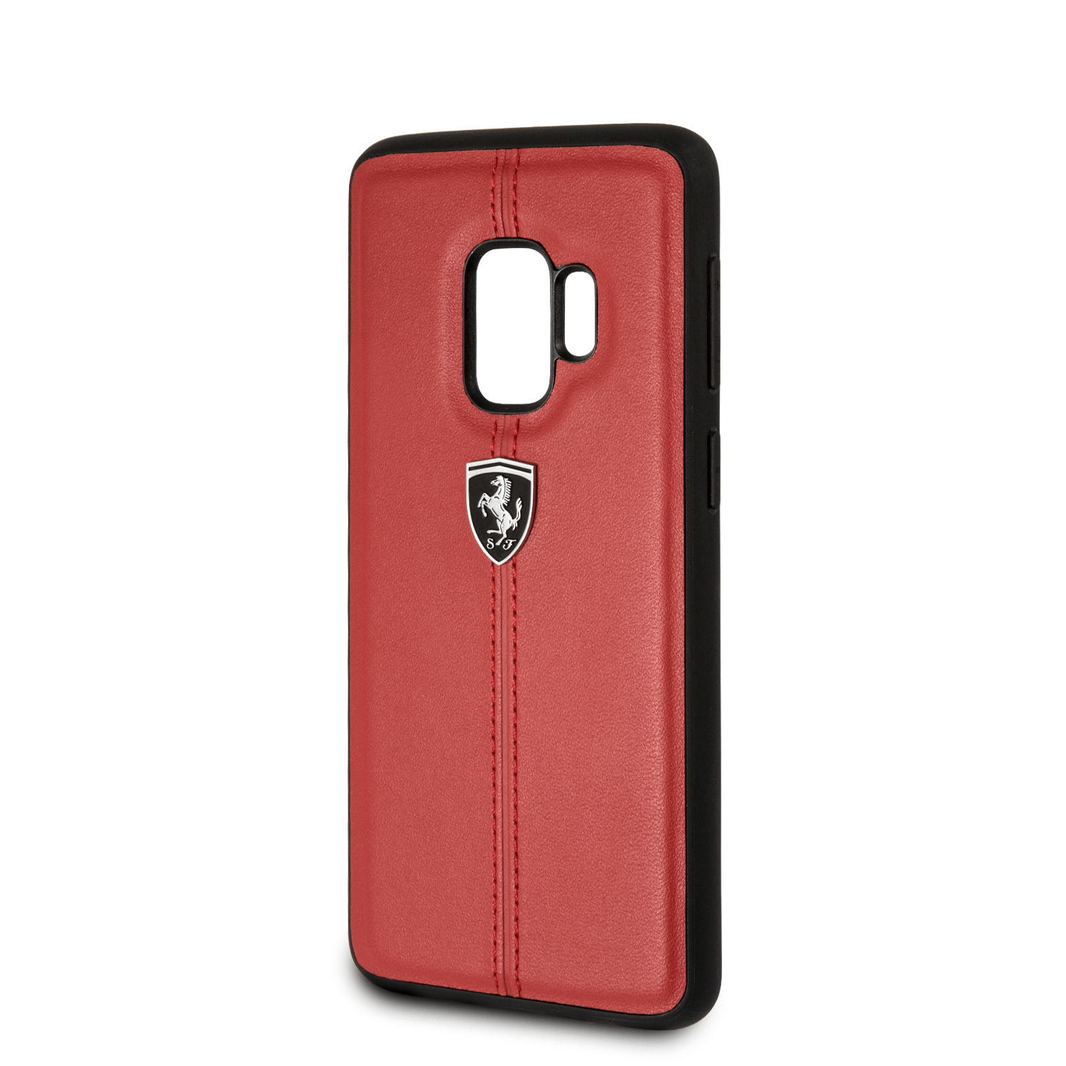 Galaxy S9 Red case genuine leather 