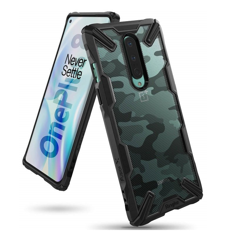 OnePlus 8 Fusion X Camo Black Case By Ringke