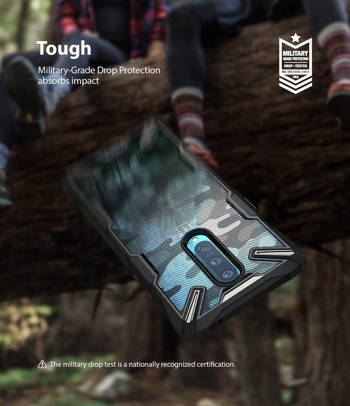 OnePlus 8 Fusion X Camo Black Case By Ringke