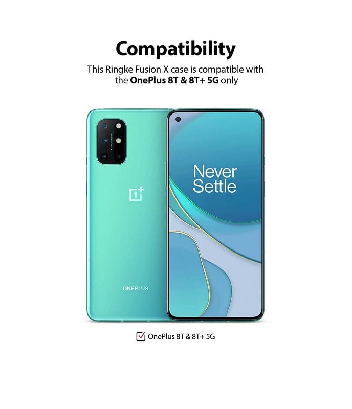 OnePlus 8T / 8T+ 5G Case Black Fusion X By Ringke
