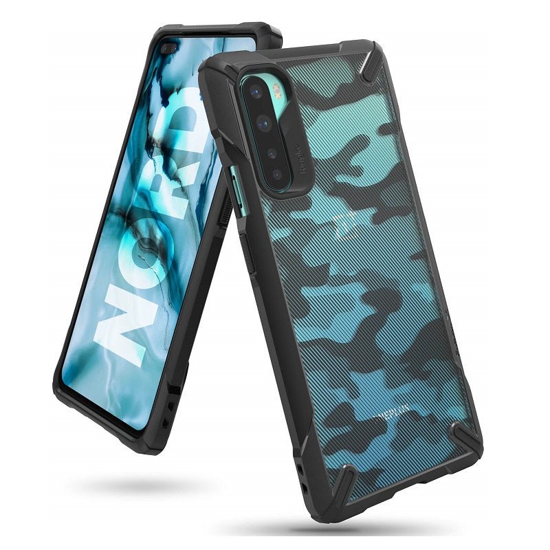 OnePlus Nord Fusion-X Camo Black Case by Ringke
