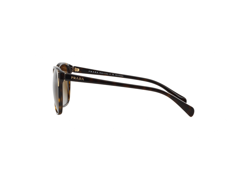 Prada Polarized Sunglasses PR 01OS 55 Brown & Tortoise