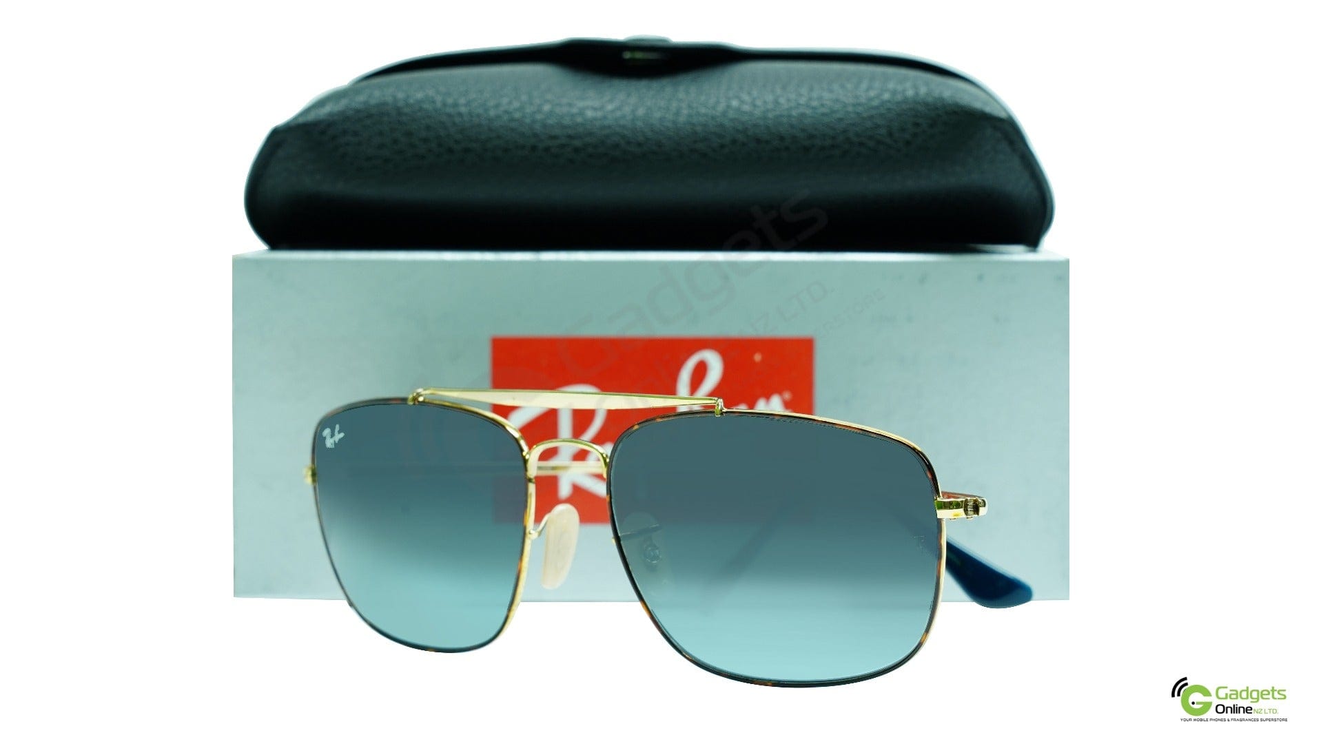 Ray-Ban Colonel RB3560 91023M Tortoise - Blue Lenses (Steel)