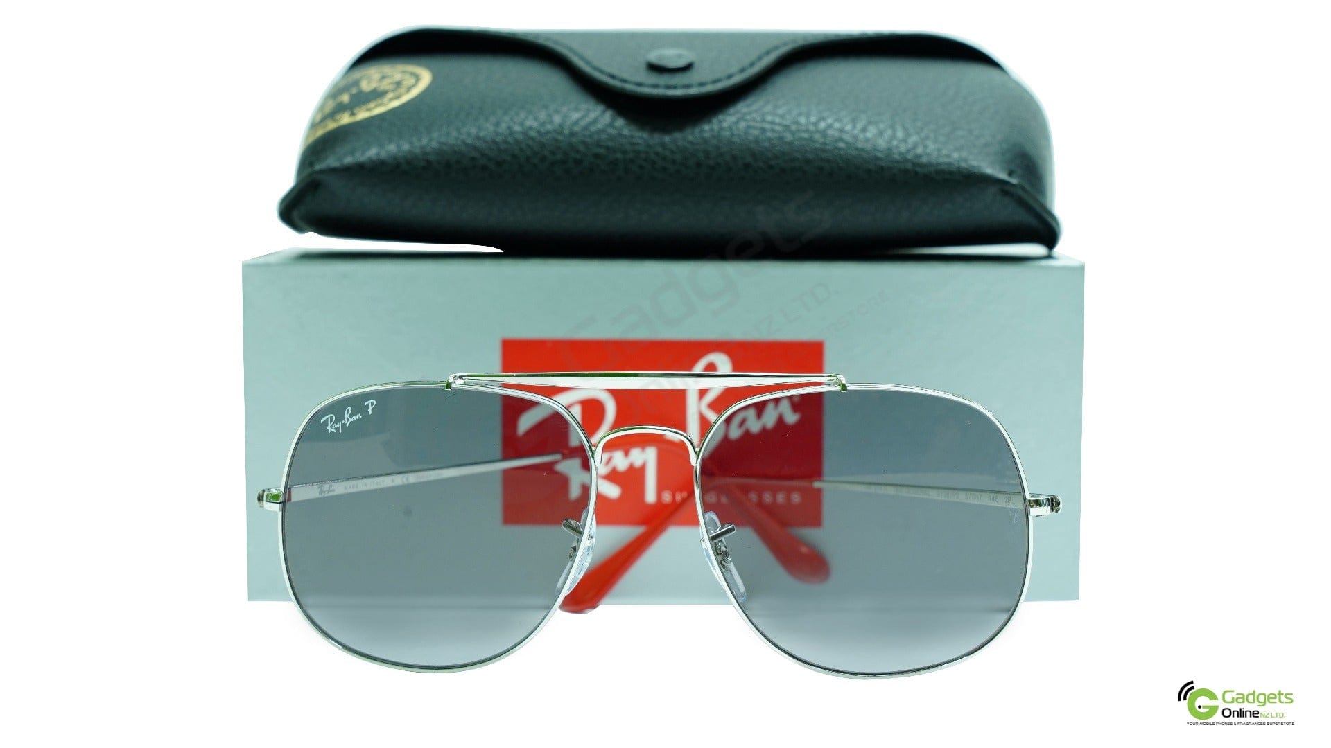 Ray-Ban General Pop RB3561 9108P2 Silver - Grey Polarized Lenses(Metal)