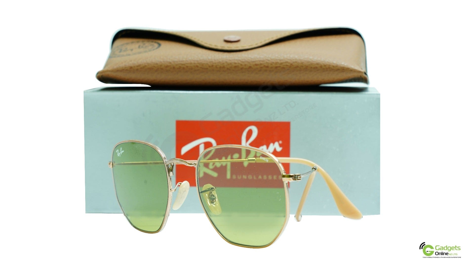 Ray-Ban Hexagonal Evolve RB3548N 91314C Copper - Green Lenses (Metal)