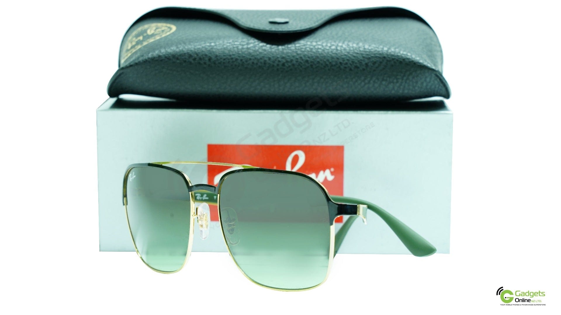 Ray-Ban RB3570 9110E8 Black - Brown Lenses (Metal)