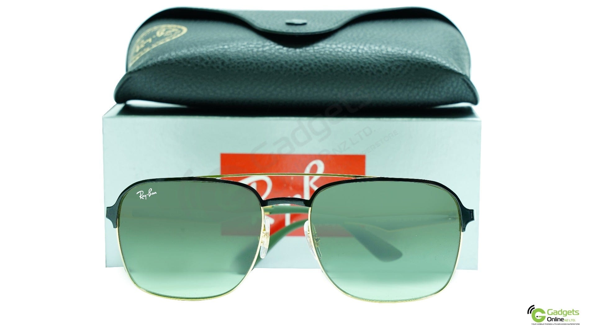 Ray-Ban RB3570 9110E8 Black - Brown Lenses (Metal)