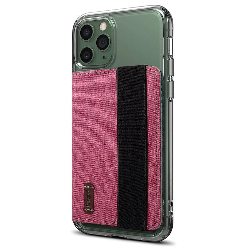 Ringke Flip Card Holder Band Type Deep Pink Color