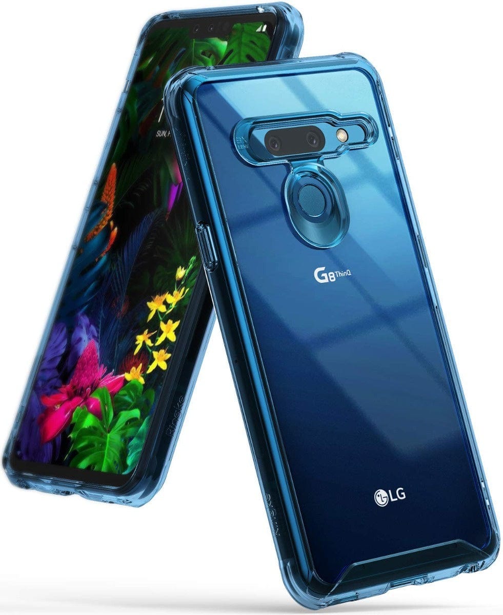 Ringke Fusion Designed for LG G8 ThinQ Case -Aqua Blue