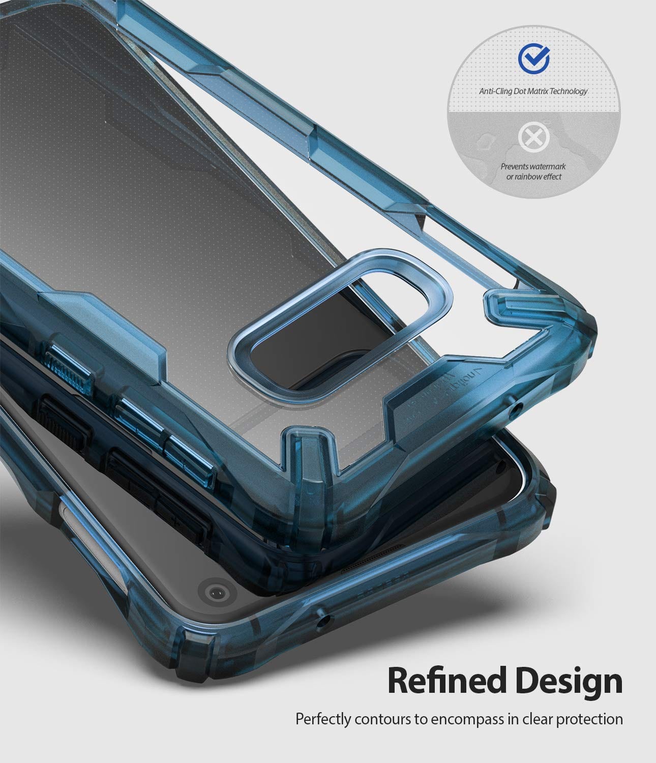 Ringke Fusion-X Back Case And Cover For Samsung Galaxy S10E - Space Blue