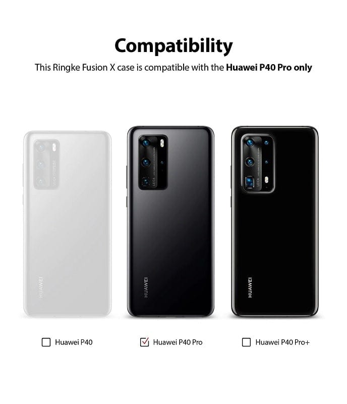 Compatible Ringke FusionX case for Huawei P40 pro 