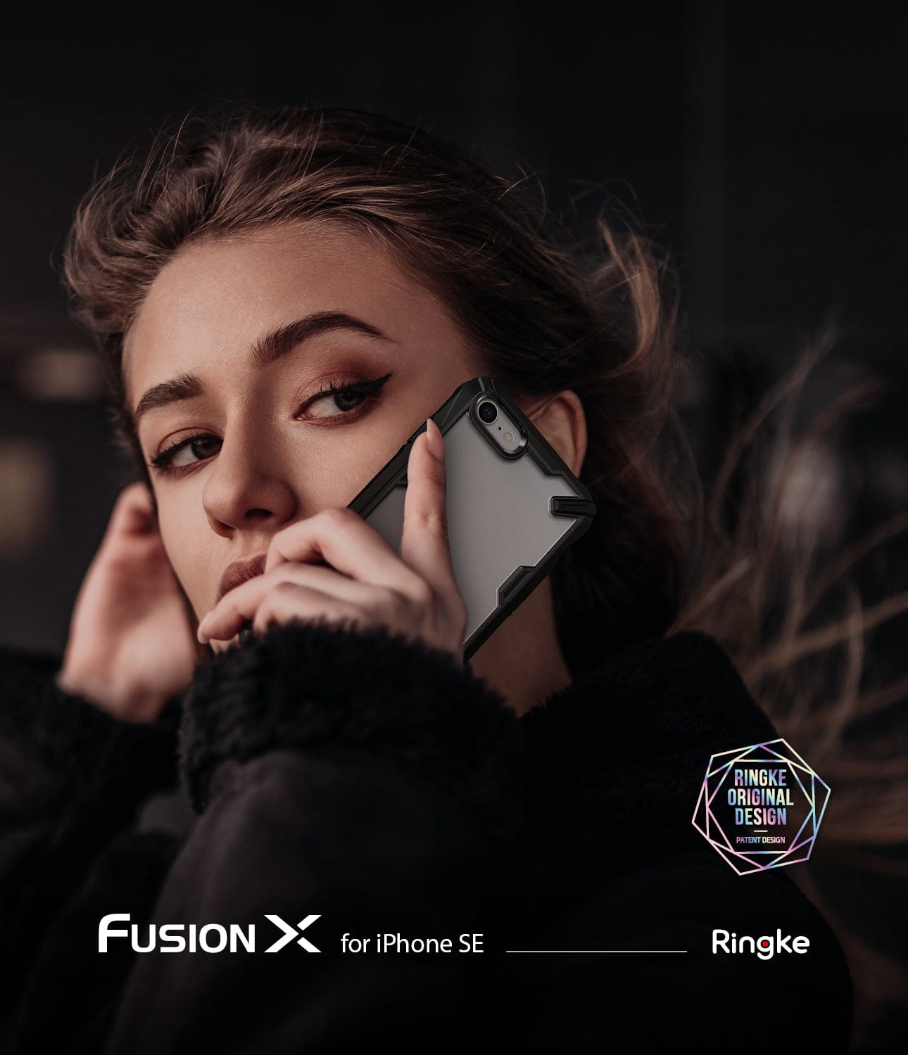 Ringke Fusion X Case for iPhone SE 2nd Gen 2020 - Black