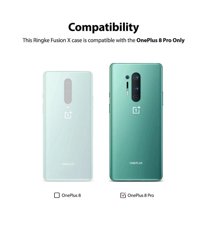 Ringke Fusion X Case for OnePlus 8 Pro - Black