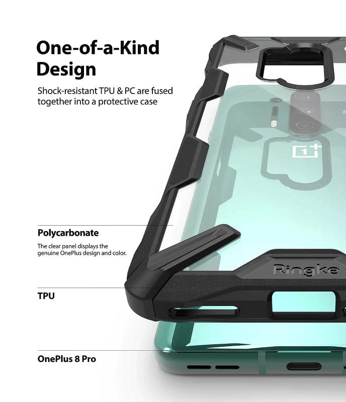 Ringke Fusion X Case for OnePlus 8 Pro - Black