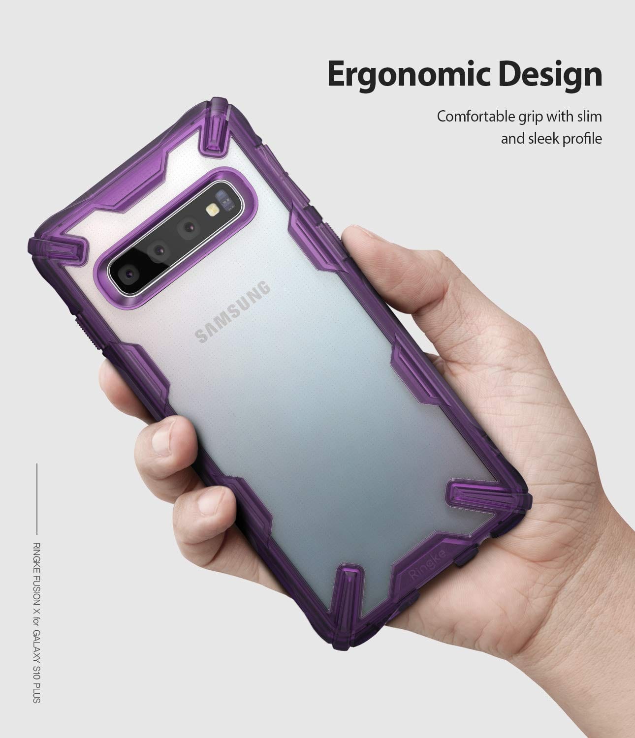 Ringke Fusion-X Double Protection Case for Galaxy S10 Plus - Royal Purple