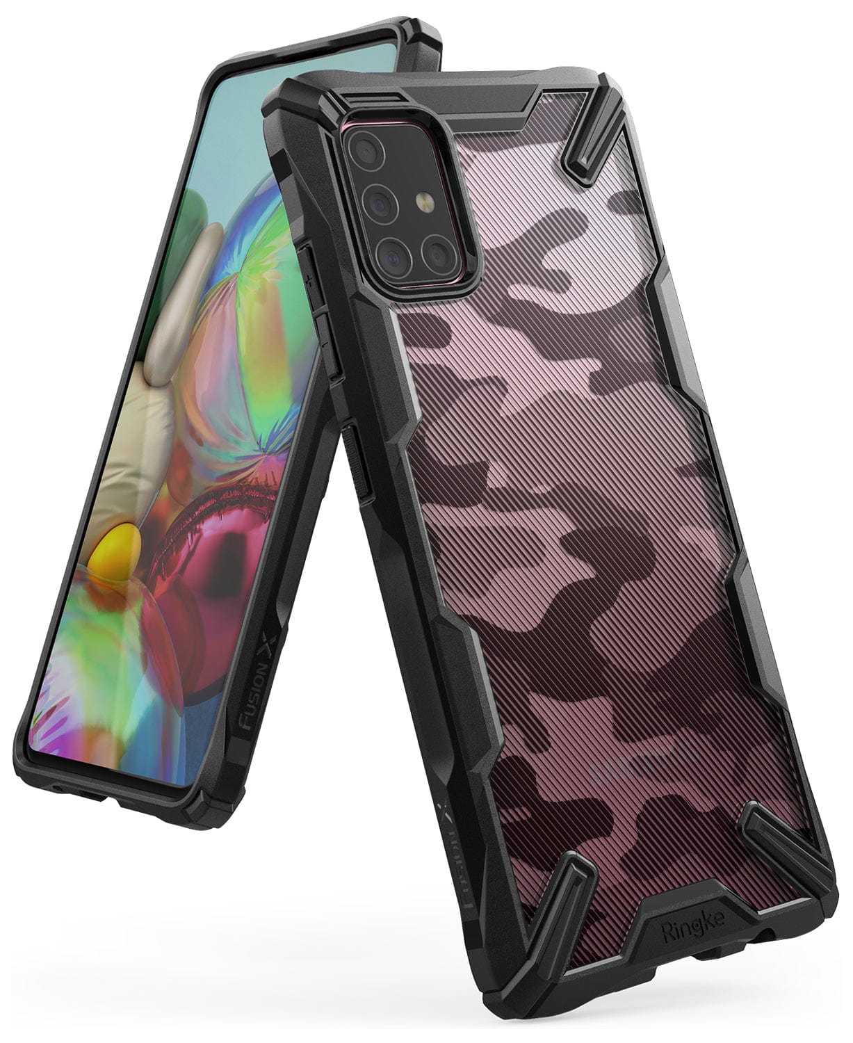 Ringke Fusion X Samsung Galaxy A71 Case - Camo Black