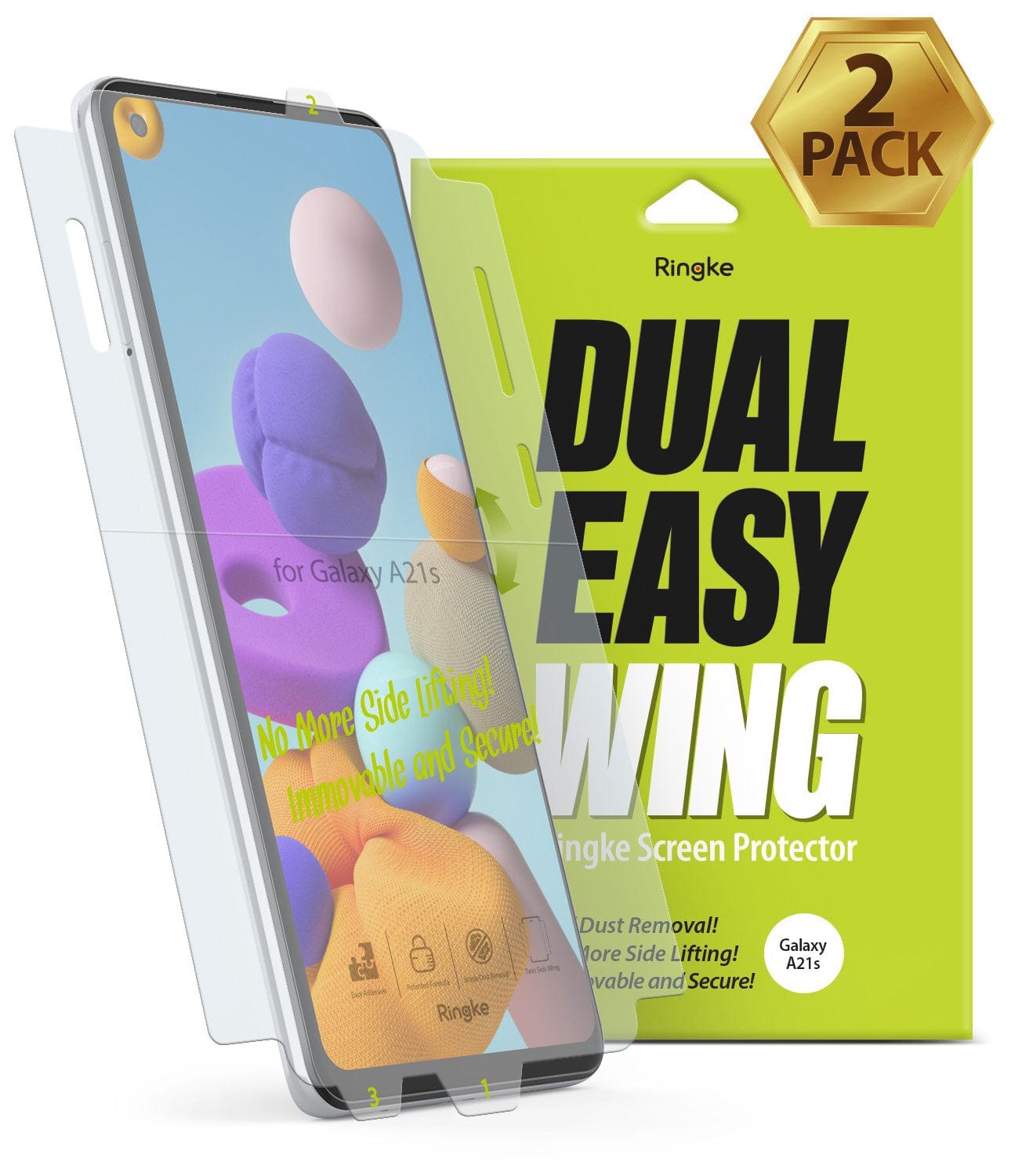 Samsung A21s Screen Protector Dual Easy Film Ringke