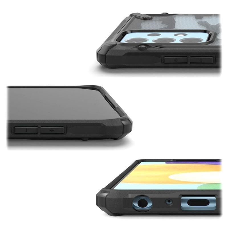 Samsung A52 / A52 5G Case Camo Black Fusion X By Ringke