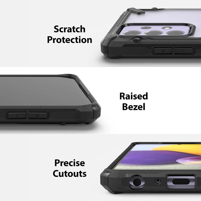 Samsung A72 Case Camo Black Fusion X By Ringke