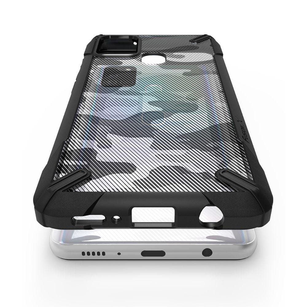 Samsung Galaxy A21s Camo-Black Case Ringke Fusion X