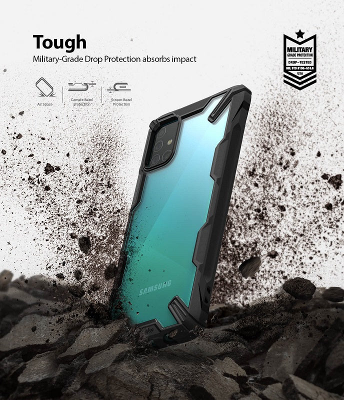 Drop protection absorbs impact case for Galaxy A51