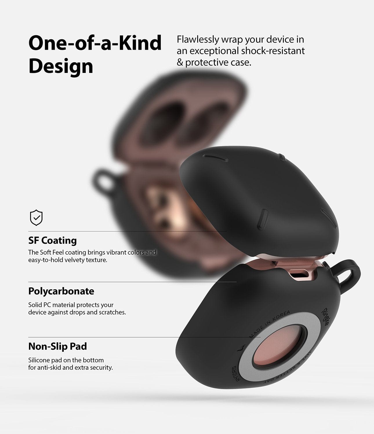 Samsung Galaxy Buds Live / Buds Pro / Buds2 / Buds2 Pro Matte Black Case Slim-X