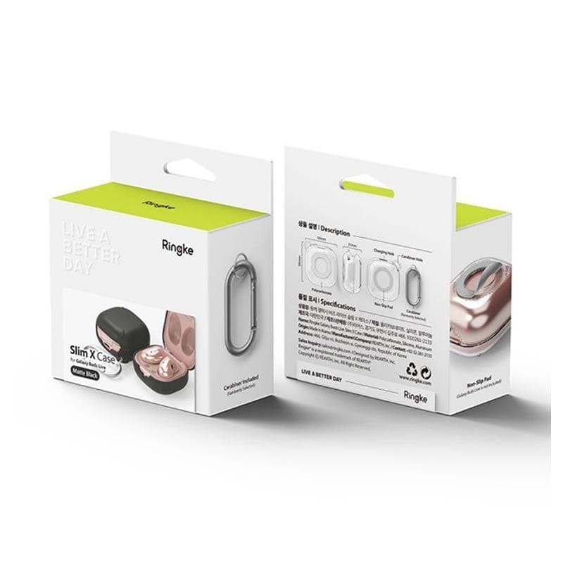 Samsung Galaxy Buds Live / Buds Pro / Buds2 / Buds2 Pro Matte Black Case Slim-X