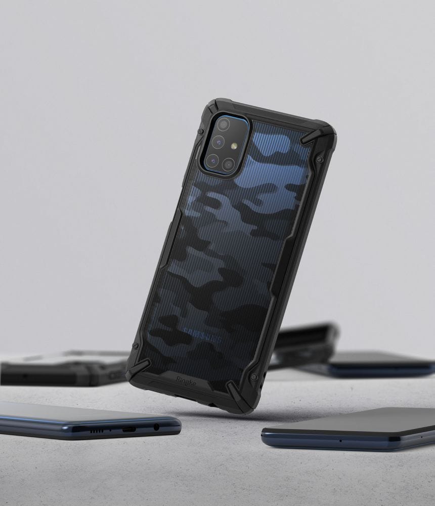 Samsung Galaxy M51 Camo-Black Case Ringke Fusion-X