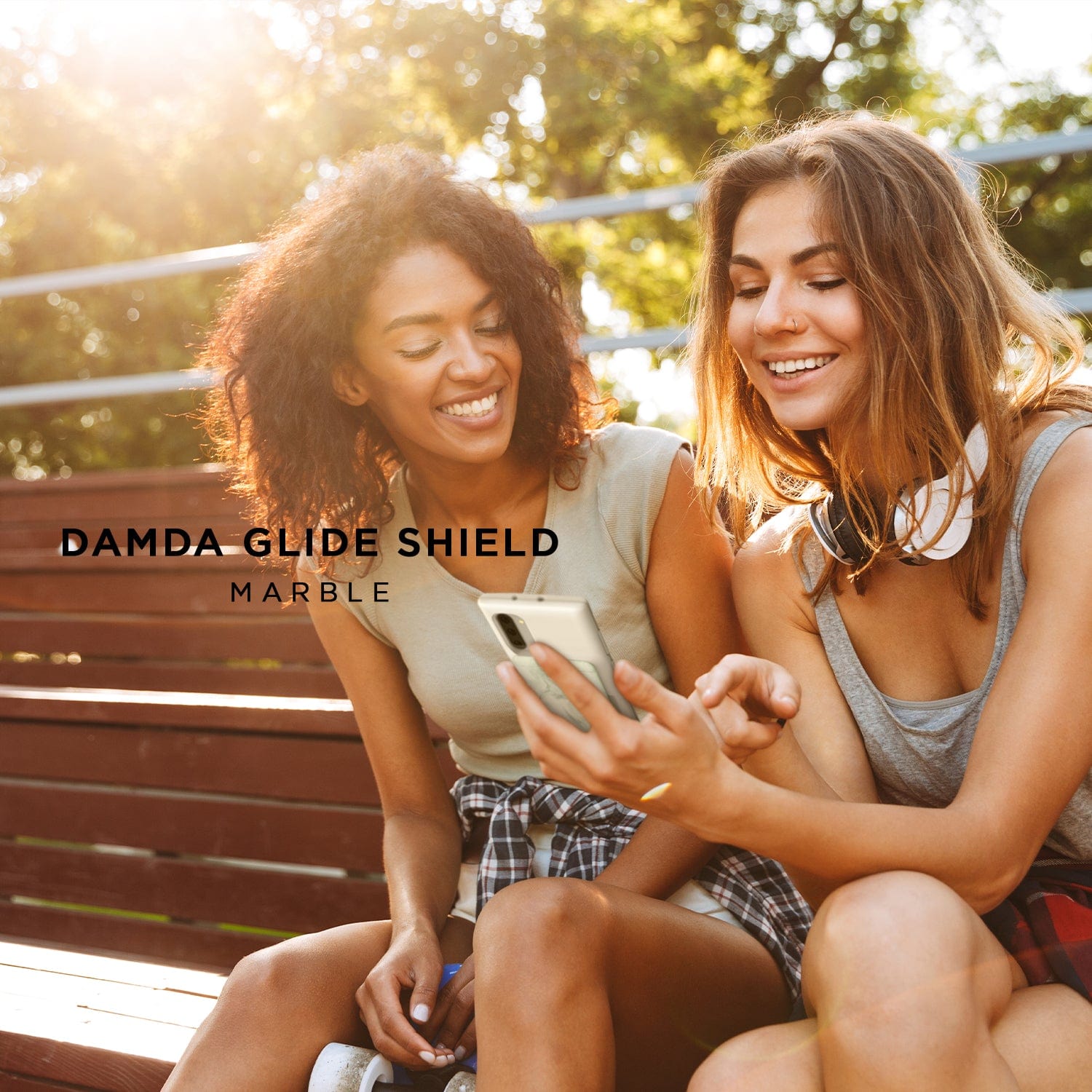 Samsung Galaxy Note 10 Damda Glide Shield Case White Marble