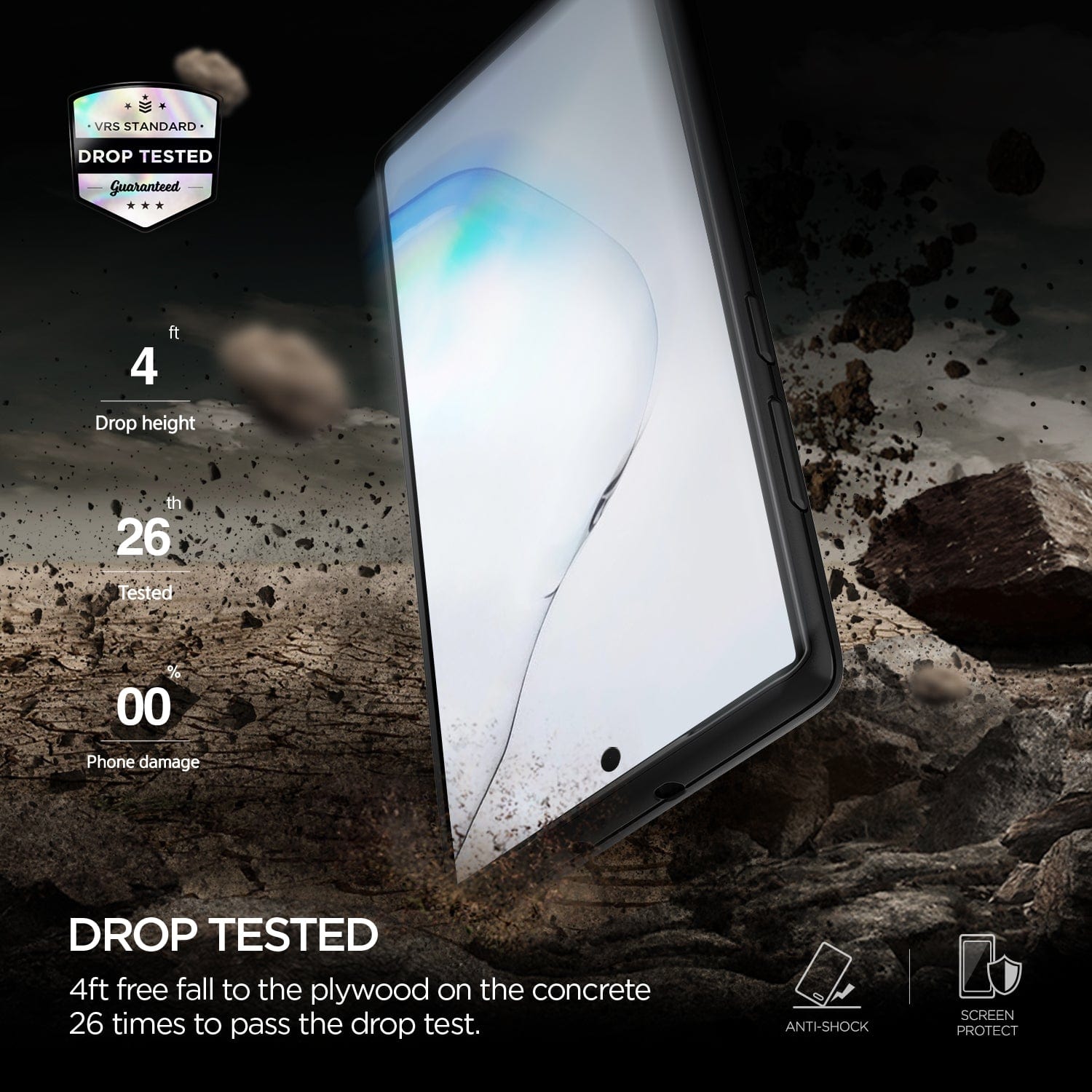  Discover our durable, shock-absorbing case designed specifically for the Galaxy Note 10 Plus, rigorously drop tested to provide reliable protection.