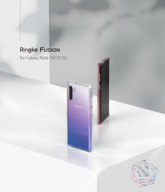 The Ringke Fusion case is compatible with both the Galaxy Note 10 and Note 10 5G models, ensuring a perfect fit and reliable protection