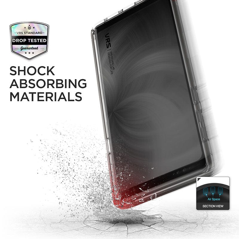 The Shock Absorb Case features a blend of soft TPU and hard PU materials, providing optimal protection for your device against impacts and drops.