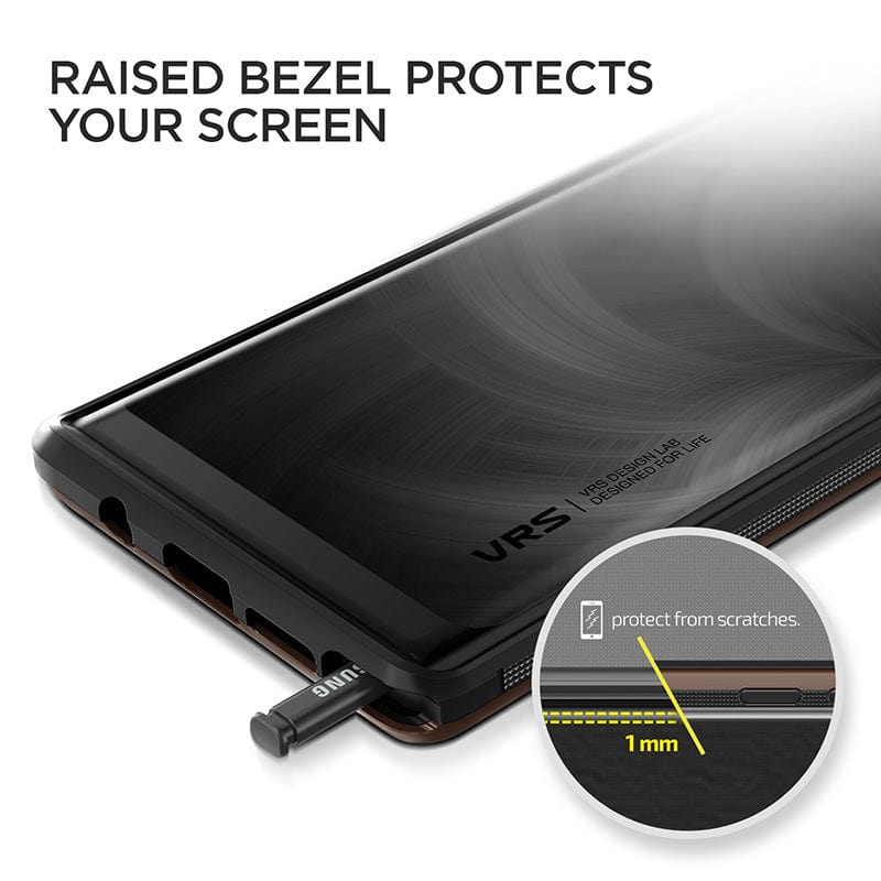 Raised bezel protects from scratches and marks 