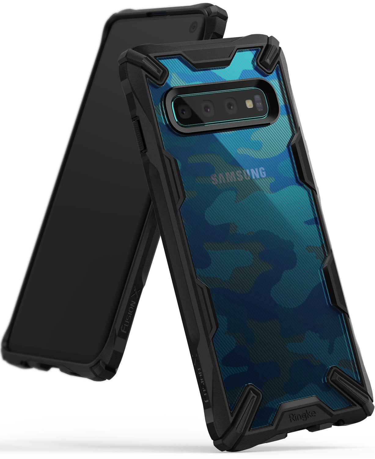Samsung Galaxy S10 Fusion-X Camo Blue Case By Ringke
