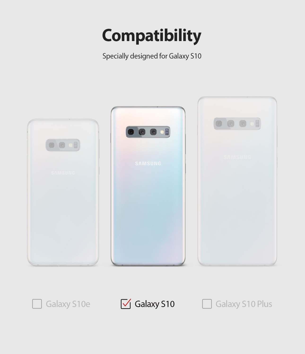 Specially Designed for Samsung Galaxy S10: Ensures Perfect Compatibility