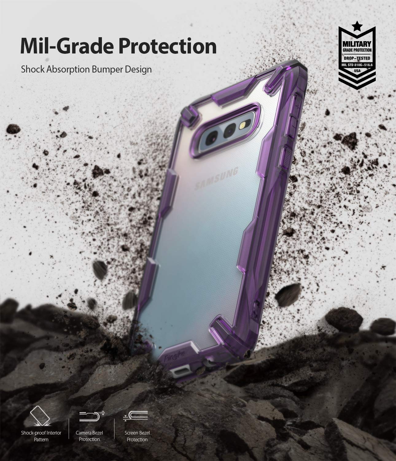 Samsung Galaxy S10E Fusion-X Royal Purple Case By Ringke