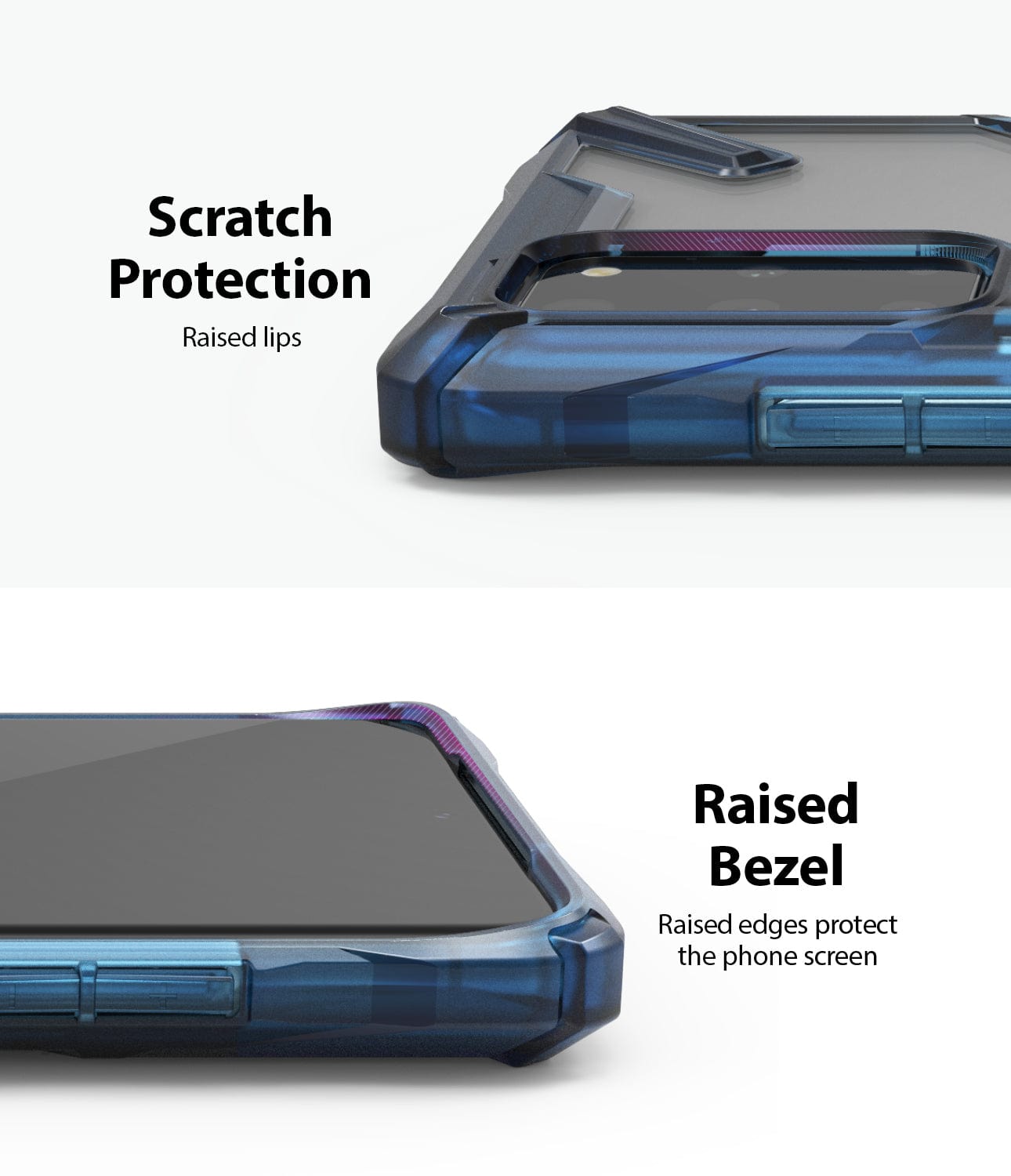 Scratch Protection and raised bezel protection case for galaxy S20 plus