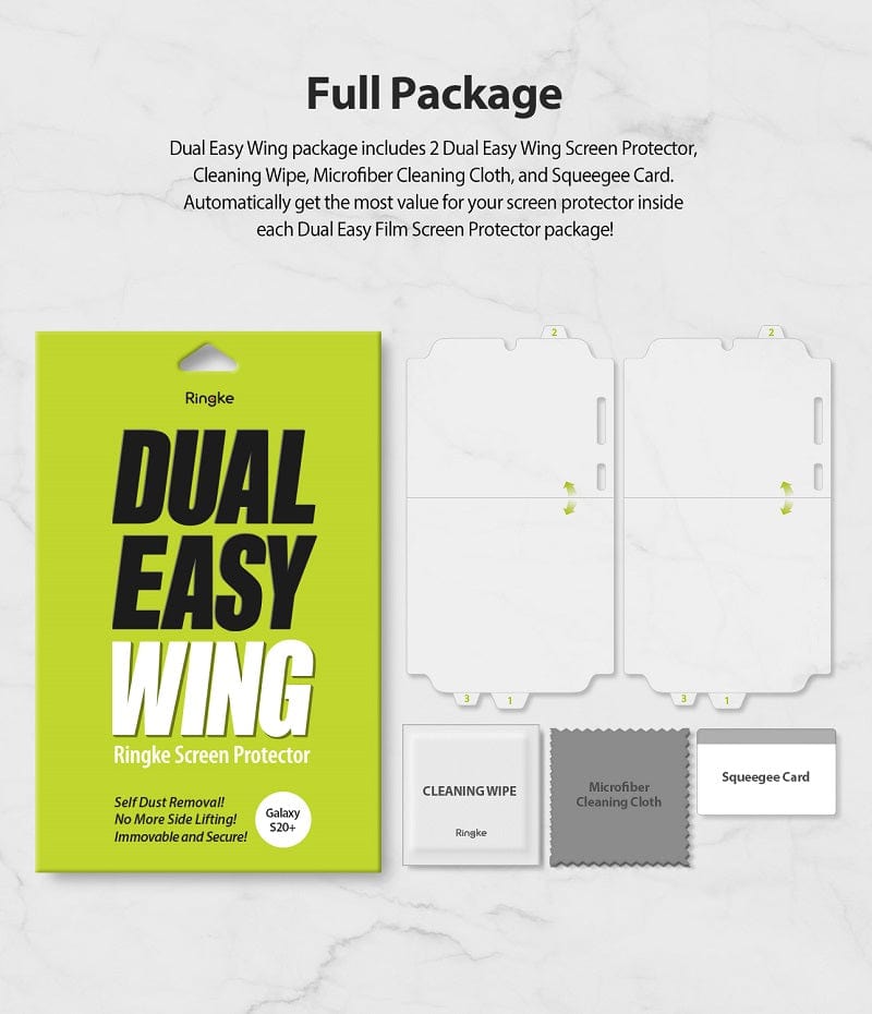 Samsung Galaxy S20 Plus Screen Protector | Dual Easy Wing