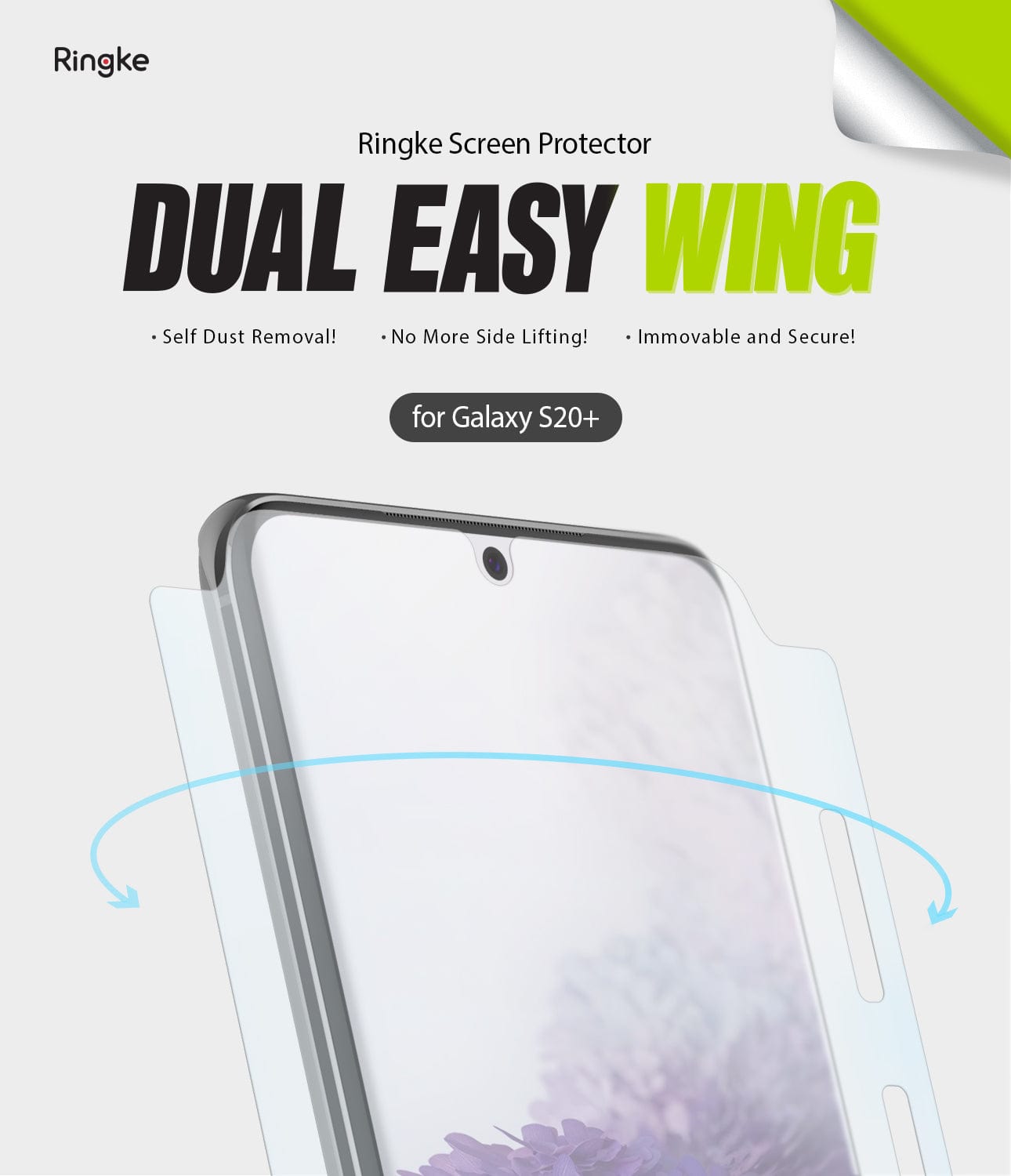 Samsung Galaxy S20 Plus Screen Protector | Dual Easy Wing