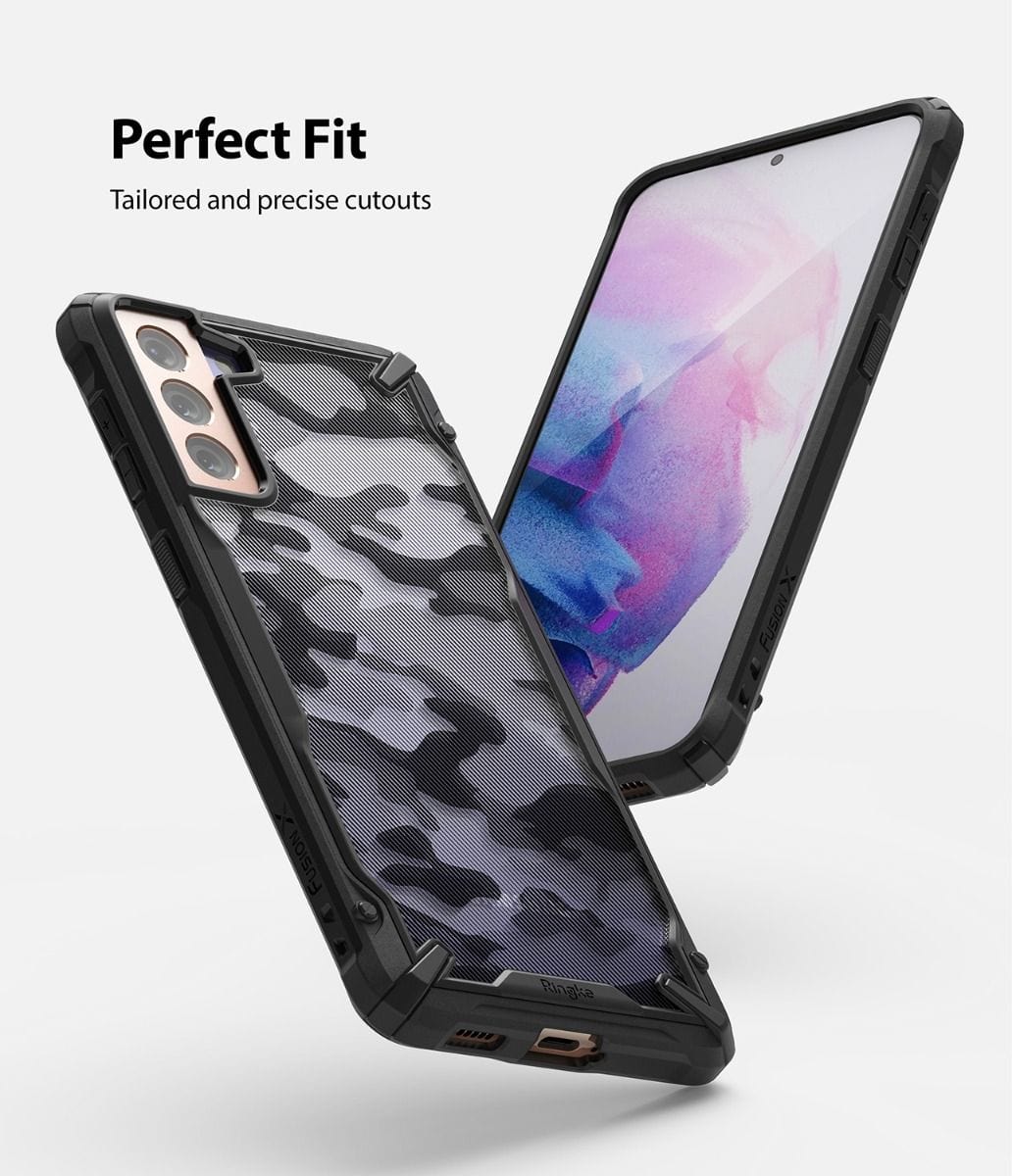 Samsung Galaxy S21 Case ( Camo Black ) - Ringke FUSION X Design