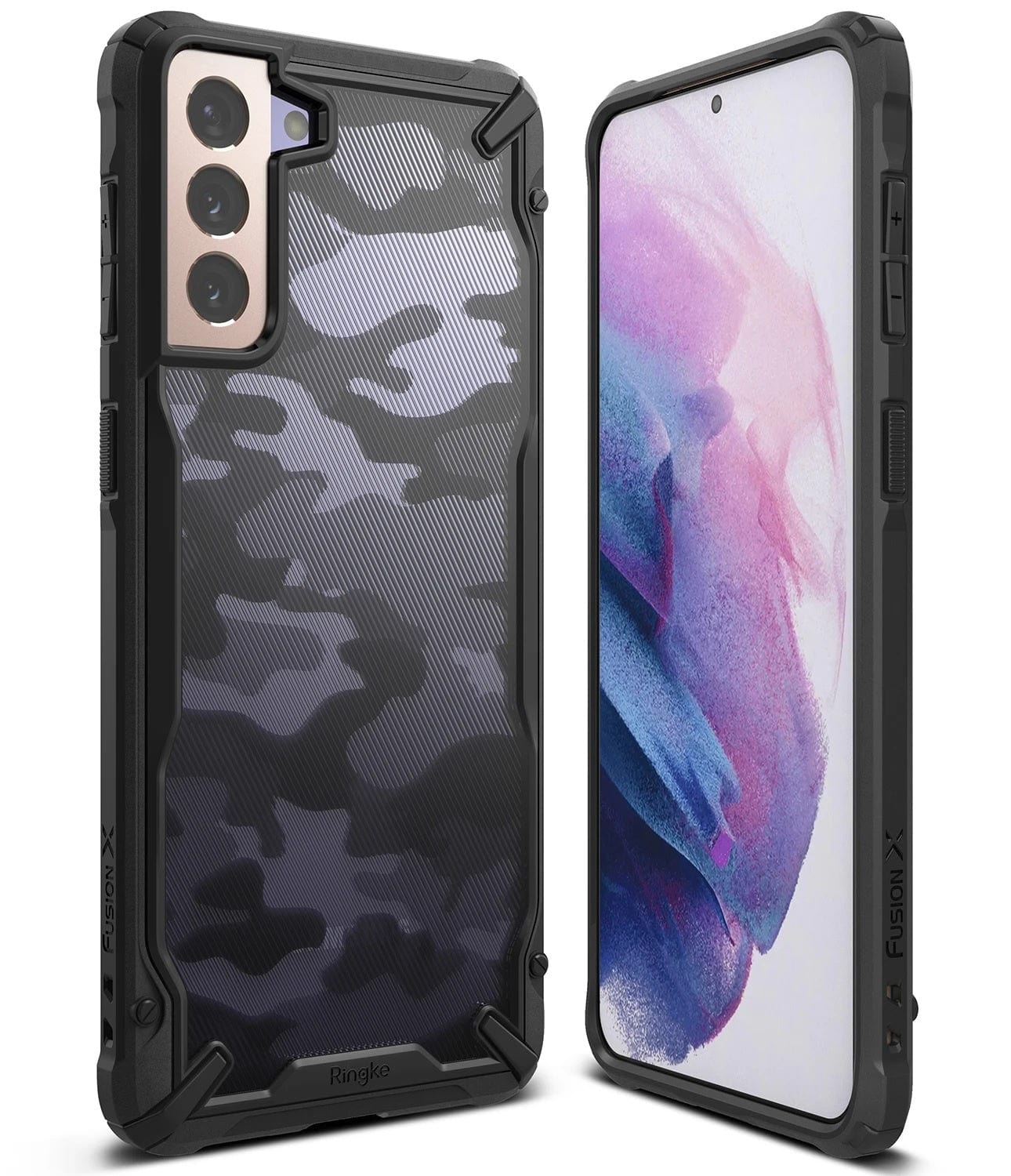 Samsung Galaxy S21 Plus Case ( Camo Black ) - Ringke FUSION X