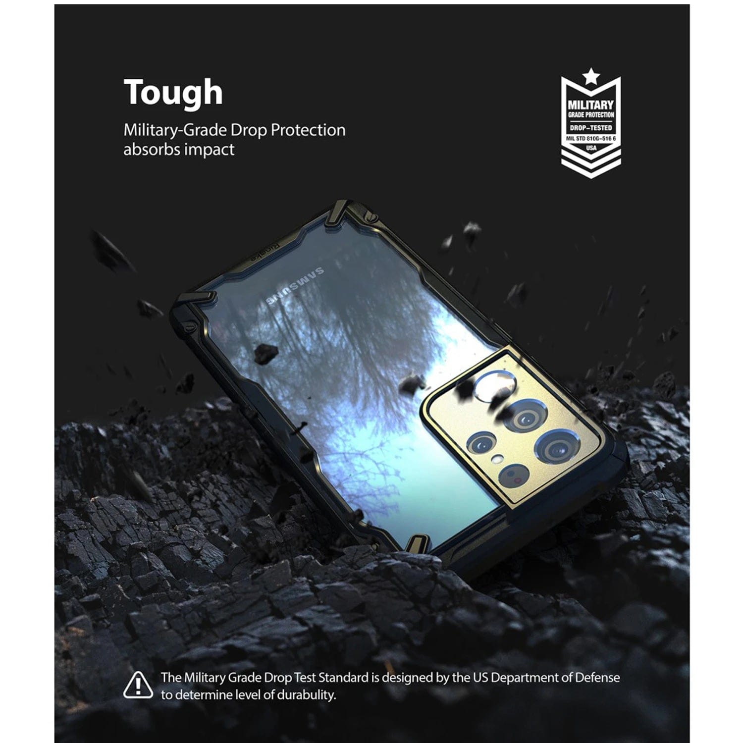 Samsung Galaxy S21 Ultra Case ( Black ) - Ringke FUSION X