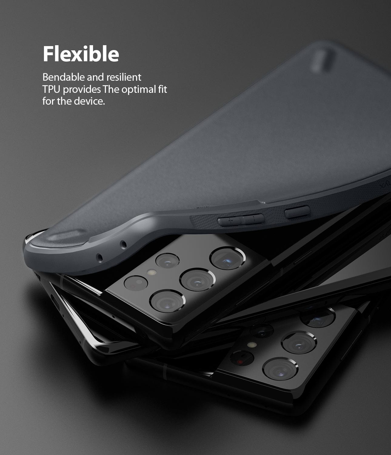 The rugged exterior of the Ringke Onyx Case provides better grip for comfortable handling of your Galaxy S21 Ultra, ensuring a secure hold in your hand.