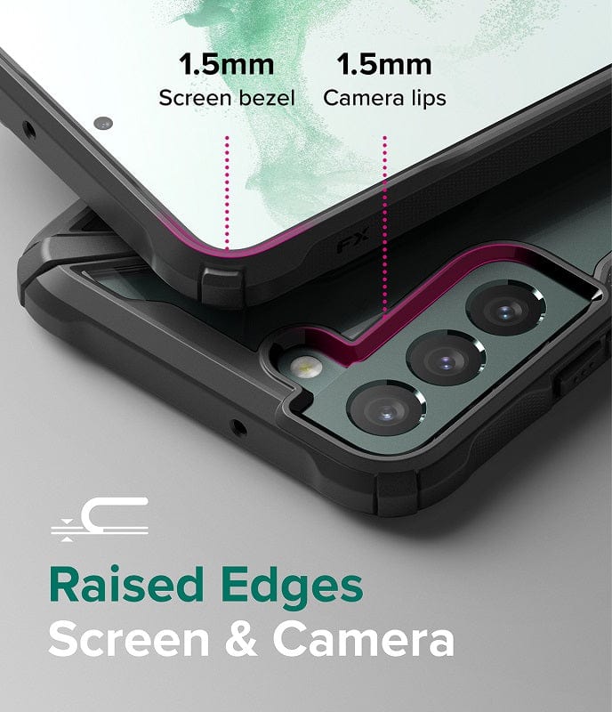 Raised Edges screen and camera protection for Galaxy S22