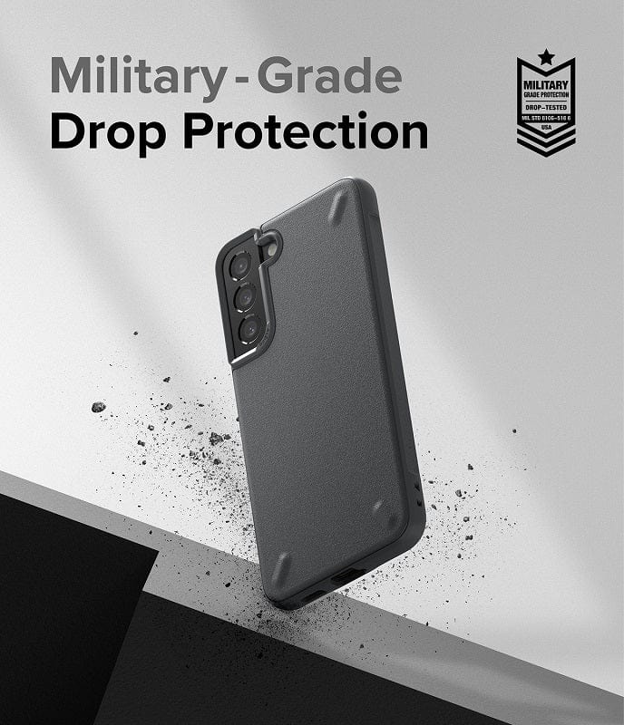 Experience military-grade drop protection with Ringke case for Galaxy S22