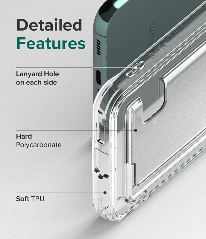 Hard Polycarbonate and soft TPU case for Samsung S22+