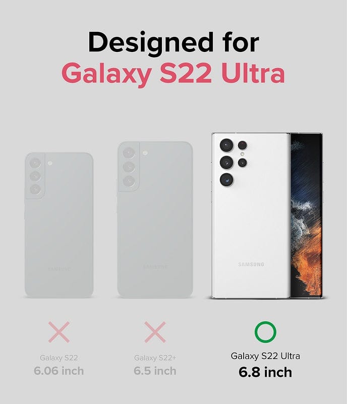Samsung Galaxy S22 Ultra Fusion-X Black Case By Ringke
